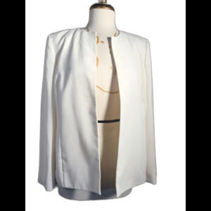 Le Suit Separates Blazer Size 10 Vintage 90's Cream Quiet Luxury Jacket